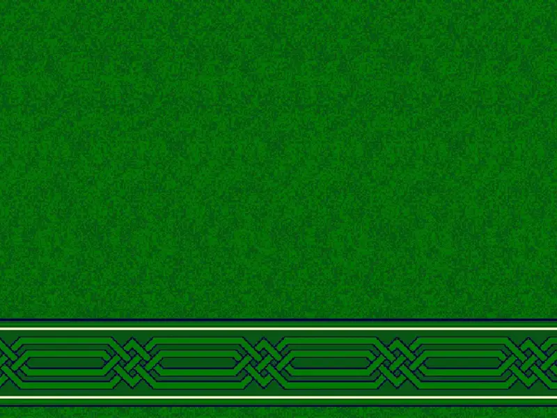Interlaced Geometric Border Strip — Line-Strip Collection — Green