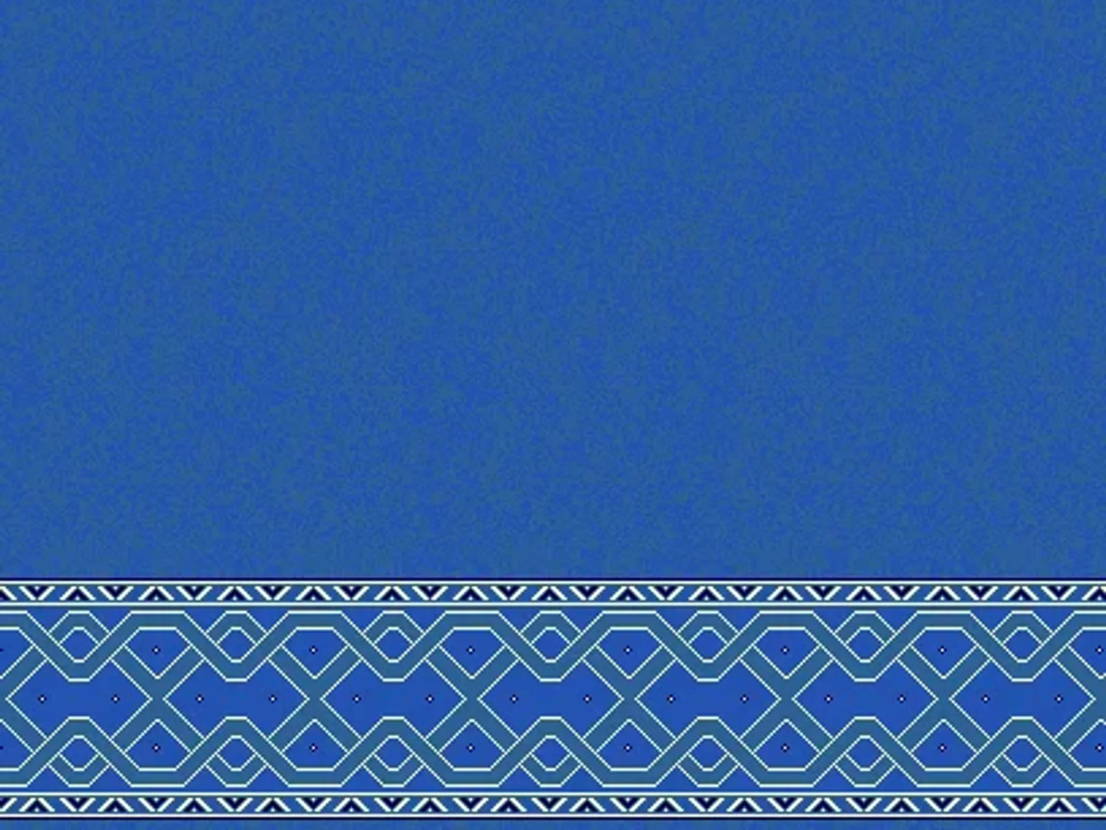 Clean-Field Geometric Border Strip — Minimalist Saff Design — Blue
