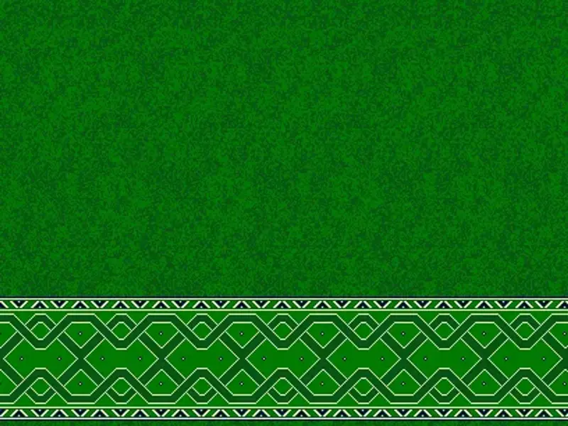 Clean-Field Geometric Border Strip — Minimalist Saff Design — Green