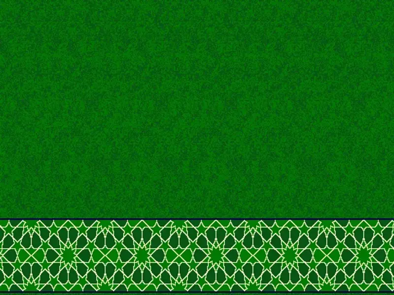 Anatolian Star-Lattice Border Strip — Plain Field Saff — Green