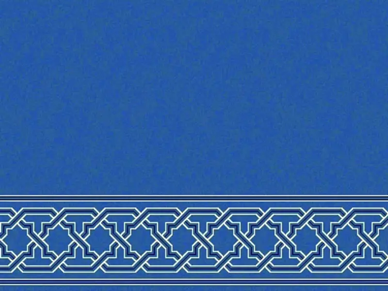 Plain Field Interlace Border Strip — Line-Strip Collection — Blue
