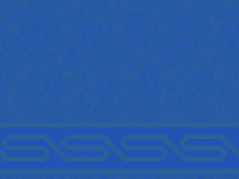 Continuous Wave-Link Border Strip — Minimalist Saff Field — Blue