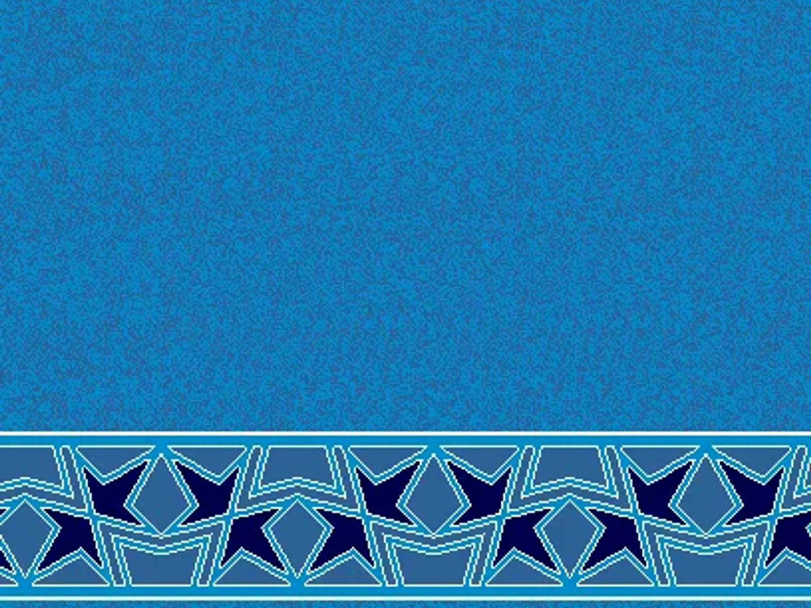 Interlocking Star-Band Border — Clean Field Saff Design — Blue