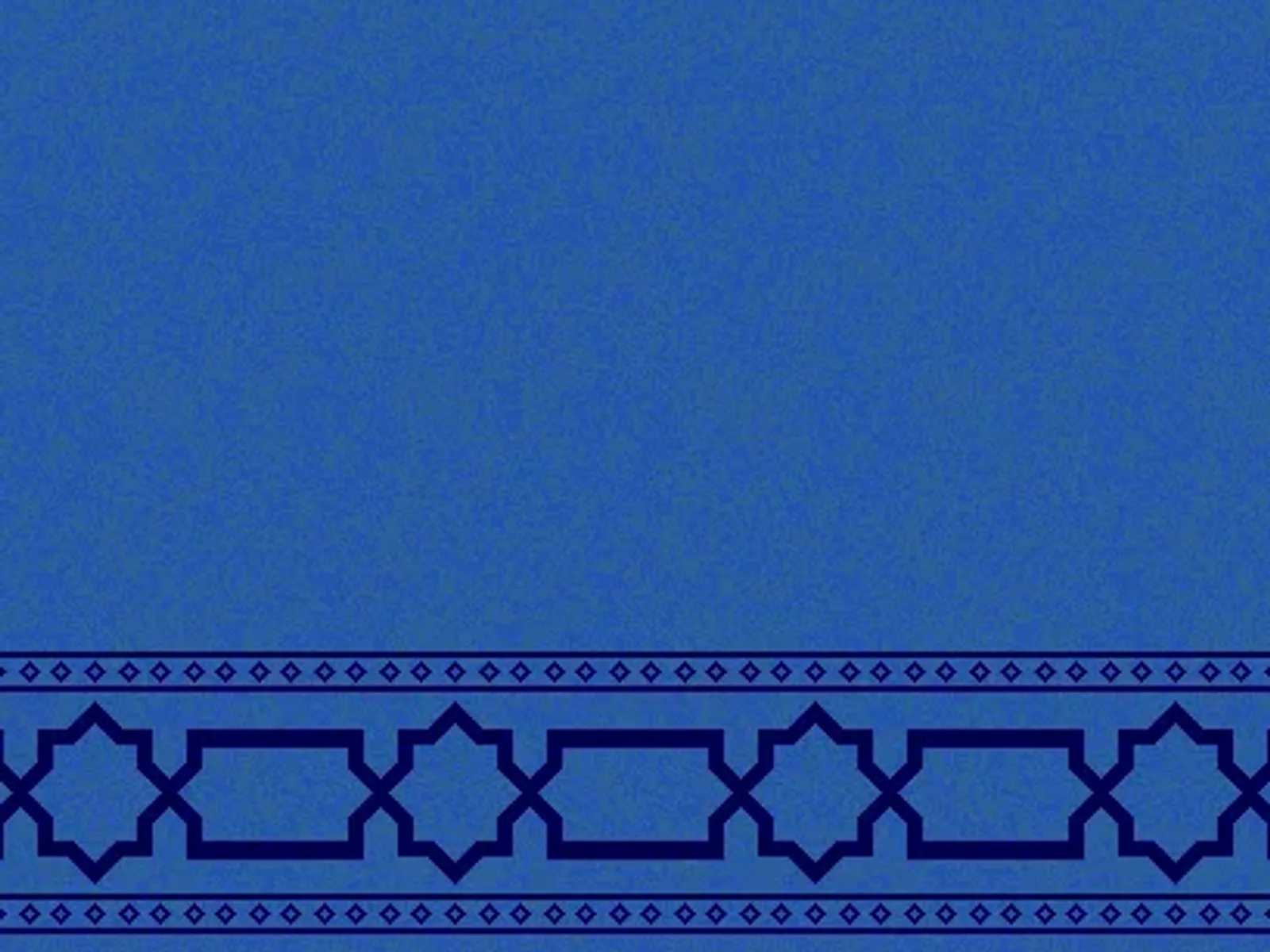 Geometric Star-Lattice Border Strip — Clean Field Saff Design — Blue